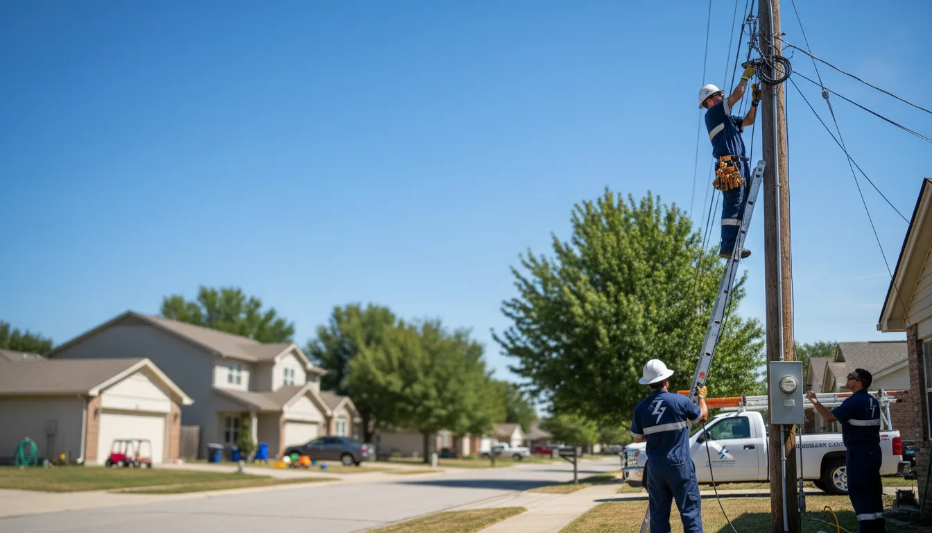 Residential electrician providing installation services in Franklintown, PA